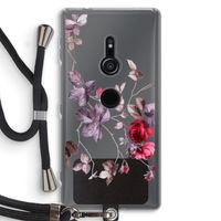 Mooie bloemen: Sony Xperia XZ2 Transparant Hoesje met koord