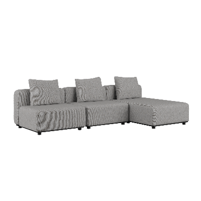Cobana Lounge Sofa - 3 seater chaise - Cobana Sand Melange - SACKit