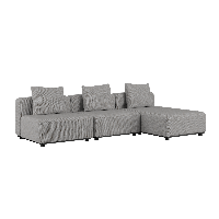Cobana Lounge Sofa - 3 seater chaise - Cobana Sand Melange - SACKit