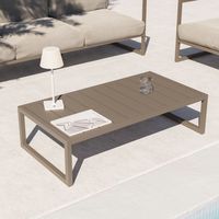 Kave Home Outdoor Salontafel 'Comova' 114 x 60cm, kleur Donkergroen