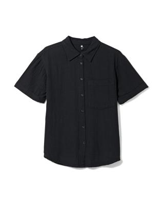 051 Damesblouse Kai Zwart (zwart)