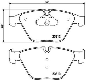 Remblokkenset, schijfrem BREMBO XTRA LINE P06054X