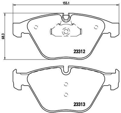 Remblokkenset, schijfrem BREMBO XTRA LINE P06054X