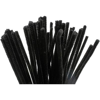Creativ Company Chenille zwart 30cm, 50st.