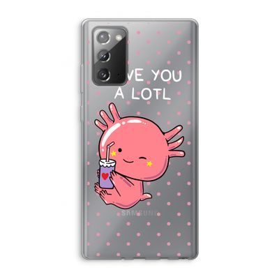 Love You A Lotl: Samsung Galaxy Note 20 / Note 20 5G Transparant Hoesje