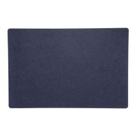 Rechthoekige placemat met ronde hoeken polyester navy blauw 30 x 45 cm   -