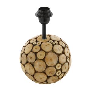 EGLO Ribadeo tafellamp - E27(excl) - Ø17,5 cm - Rond design - Hout, Bruin