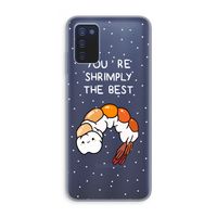 You're Shrimply The Best: Samsung Galaxy A03s Transparant Hoesje You're Shrimply The Best: Samsung Galaxy A03s Transparant Hoesje