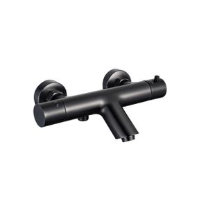 Fortifura Calvi Thermostatische Badkraan - Mat Zwart SW720224