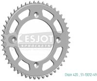 ESJOT Chain wheel 420 49z alu silver