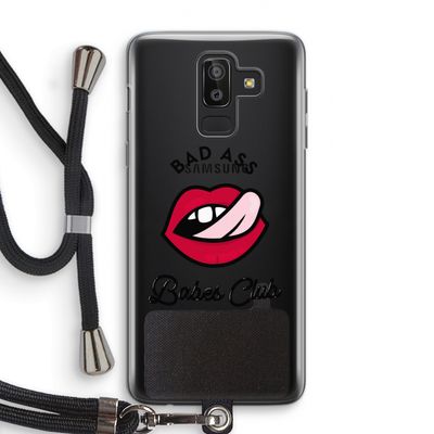 Badass Babes Club: Samsung Galaxy J8 (2018) Transparant Hoesje met koord