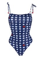 Kiton maillot de bain à pois - Bleu - thumbnail