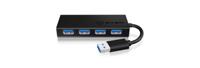 ICY BOX IB-AC6104-B USB 3.2 Gen 1 (3.1 Gen 1) Type-A 5000 Mbit/s Zwart - thumbnail