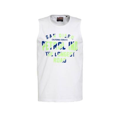 Petrol Industries singlet met logo wit