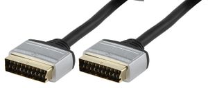 HQ Scart Cable 1.5m SCART-kabel 1,5 m SCART (21-pin) Zwart