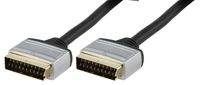 HQ Scart Cable 1.5m SCART-kabel 1,5 m SCART (21-pin) Zwart - thumbnail