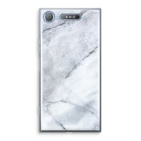 Witte marmer: Sony Xperia XZ1 Transparant Hoesje