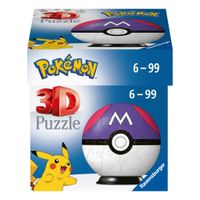 Ravensburger 3D Puzzel Pokémon Master Ball 55 Stukjes - thumbnail