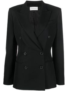 ARMARIUM blazer en laine vierge à boutonnière croisée - Noir