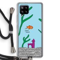 Aquarium: Samsung Galaxy A42 5G Transparant Hoesje met koord