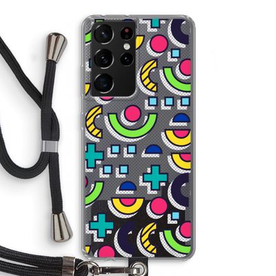 8-bit N°6: Samsung Galaxy S21 Ultra Transparant Hoesje met koord