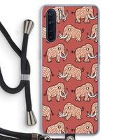Mammoet: Oppo A91 Transparant Hoesje met koord