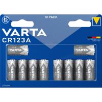 Varta LITHIUM Cylindr. CR123A Bli10 CR123A Fotobatterij Lithium 1430 mAh 3 V 10 stuk(s) - thumbnail