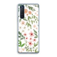Botanical sweet flower heaven: Sony Xperia 5 II Transparant Hoesje