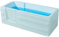 Badstuber Haiti instap ligbad 170x76cm met deur - thumbnail