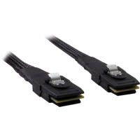 Inter-Tech kabel sff 8087 > sff 8087, 0,75m (zwart)