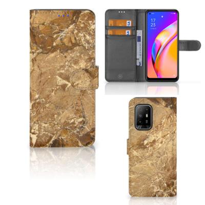 OPPO Reno5 Z | A94 5G | Bookcase | Marmer Creme