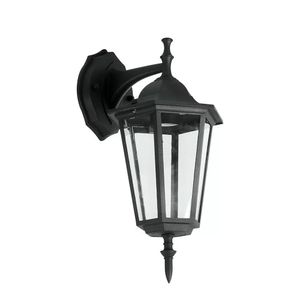 Traditioneel klassieke wandlamp - Zwart - Hangend - Geschikt voor E27 - IP44 voor binnen en buiten