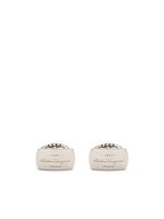 Ferragamo boutons de manchette à logo gravé - Argent