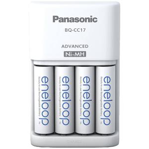 Panasonic Advanced BQ-CC17 + 4x eneloop AA Batterijlader NiMH AAA (potlood), AA (penlite)