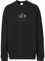 Burberry sweat à motif brodé - Noir