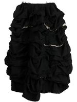 Comme Des Garçons Comme Des Garçons jupe asymétrique à volants - Noir Comme Des Garçons Comme Des Garçons jupe asymétrique à volants - Noir