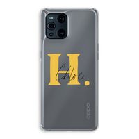 Amber Script: Oppo Find X3 Transparant Hoesje
