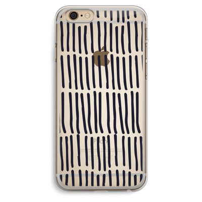 Moroccan stripes: iPhone 6 Plus / 6S Plus Transparant Hoesje
