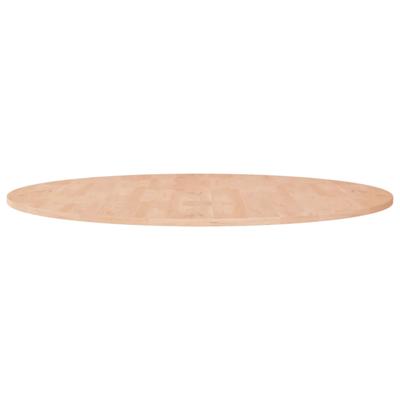 Tafelblad rond Ø90x1,5 cm onbehandeld massief eikenhout