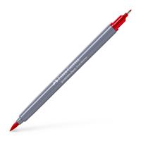 Faber Castell Duo aquarelmarker Goldfaber - 121 geraniumrood fel