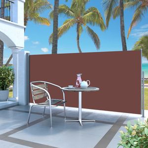 VidaXL Windscherm uittrekbaar 120x300 cm bruin