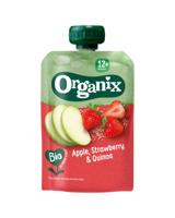 Organix Knijpfruit appel, aardbei & quinoa 12 maanden bio Organix Knijpfruit appel, aardbei & quinoa 12 maanden bio