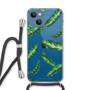Lange bladeren: iPhone 13 Transparant Hoesje met koord