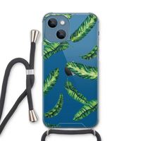 Lange bladeren: iPhone 13 Transparant Hoesje met koord