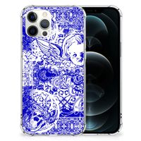 Extreme Case iPhone 12 Pro Max Angel Skull Blauw - thumbnail