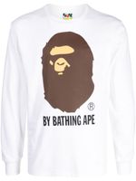 A BATHING APE® t-shirt en coton à logo imprimé - Blanc - thumbnail