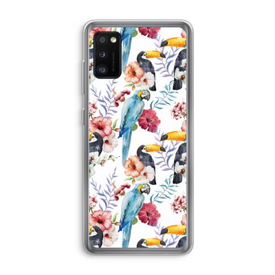 Bloemen tukan: Samsung Galaxy A41 Transparant Hoesje