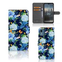 Telefoonhoesje | Met pasjeshouder | voor Nokia C12 IJsvogel