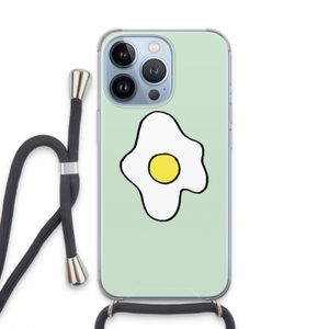 Spiegelei: iPhone 13 Pro Transparant Hoesje met koord
