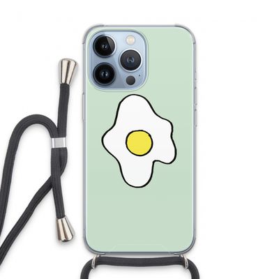 Spiegelei: iPhone 13 Pro Transparant Hoesje met koord